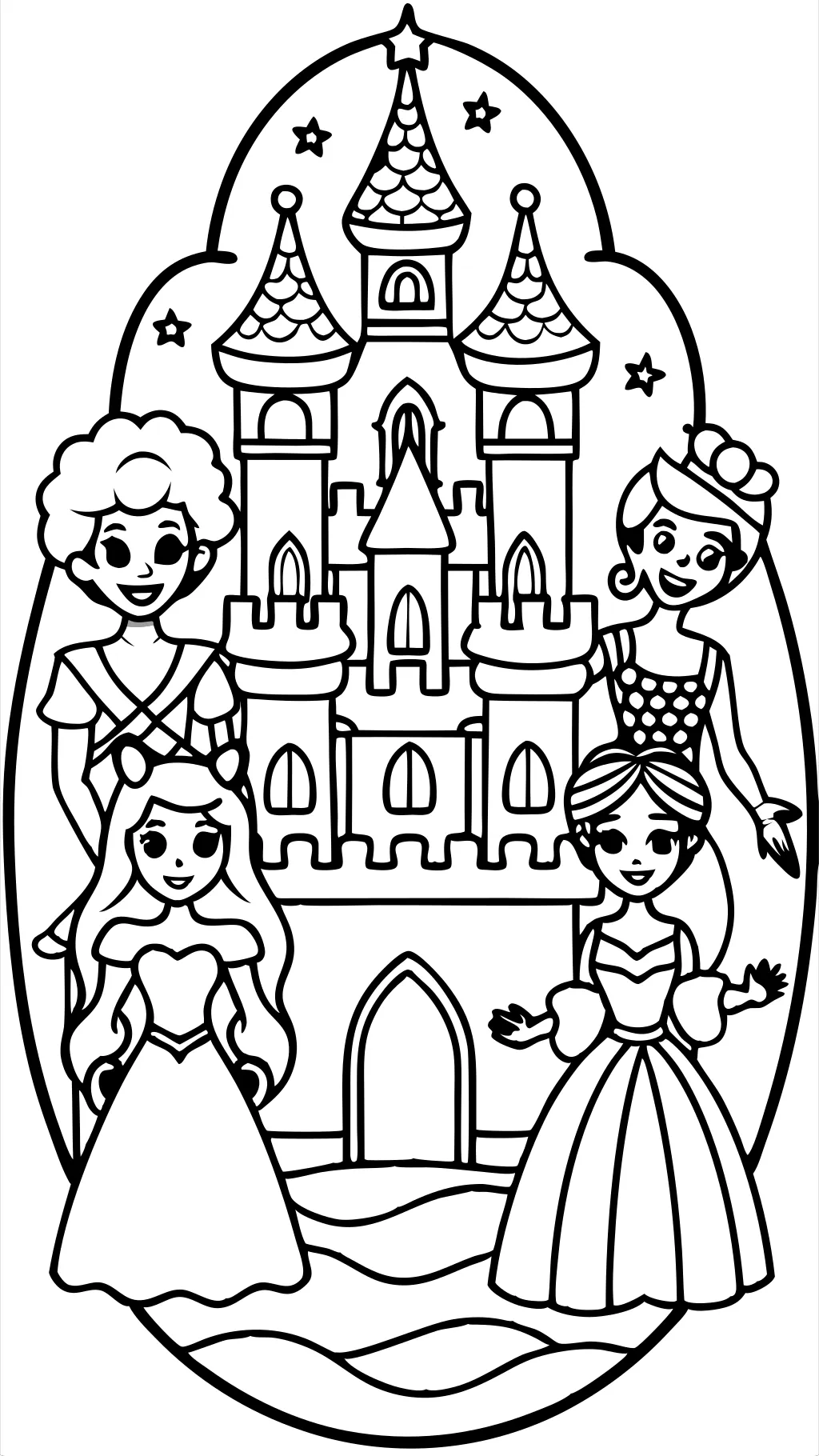 páginas para colorear imprimibles gratis de las princesas de Disney